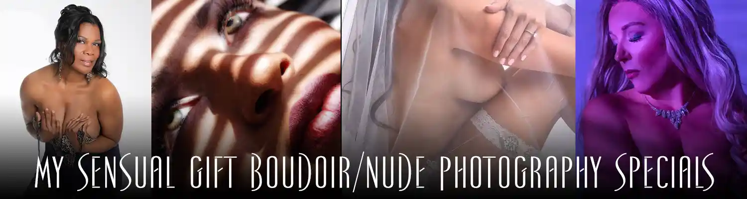 boudoir photography collage featuring boudoir/nude photography special prices